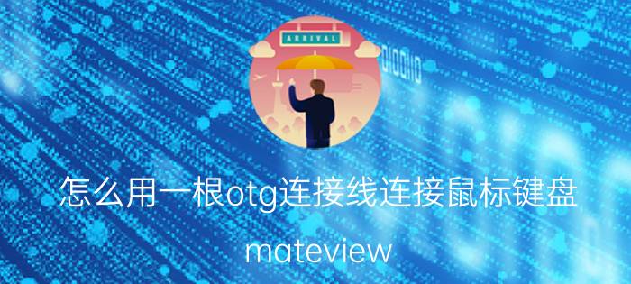 怎么用一根otg连接线连接鼠标键盘 mateview 鼠标键盘怎么连接？